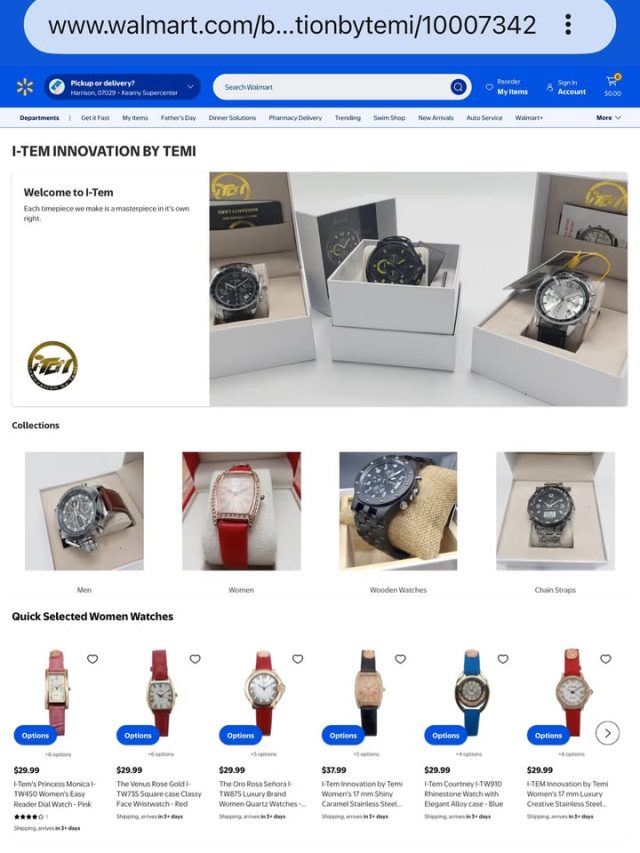It’s a new week, patronize us by visiting our Walmart website today
https://www.walmart.com/brand/i-teminnovationbytemi/10007342
All watches are ready to Ship