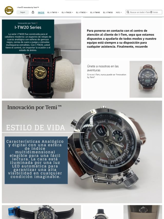 To all our Mexican customers, you can visit our store on Amazon by visiting www.amazon.com.mx/i-tem

Watches are yet to be available for sales due to customs
